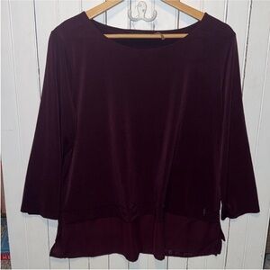 Ivanka Trump Blouse Plum Size XL